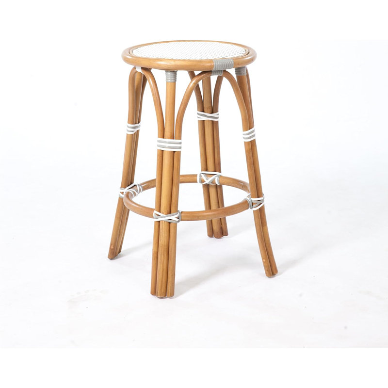 Tabouret de café blanc et gris Café Bistro - H 26 po