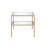 Astrid End Table, Mirrored & Gold Finish