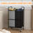 2-Bag Laundry Sorter Cart, 40LBS Rolling Laundry Hamper with Lockable Wheels