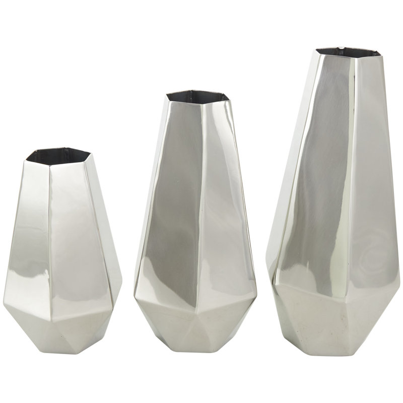 Stainless Steel Table Vase, Silver