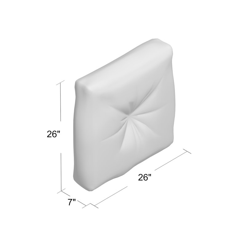 Floor Pillow, 26" H x 26" W x 7" D
