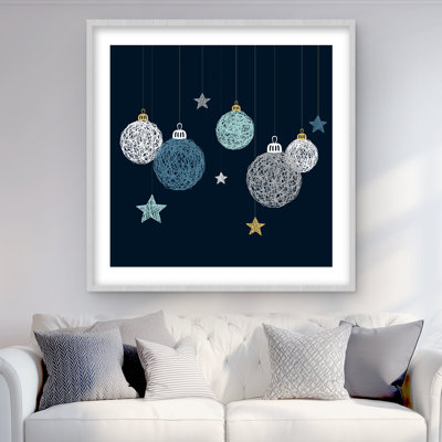 Boule de Noël de Noël - reproduction encadrée pour la décoration intérieure