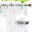 Rideaux pour salon 2 rideaux semi-transparents avec motif de feuilles de fleurs imprimé printemps printemps