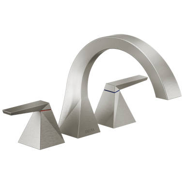 Pfister Marielle 2-Handle Deck Mount Roman Tub Faucet Trim Kit In Brushed Nickel Valve And Handles Not Included Rt6 5mxk