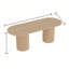 Table de salle à manger ovale en bois massif-627518216