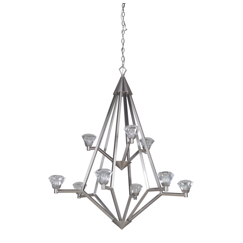 Errico 9 - Light Dimmable Tiered Chandelier
