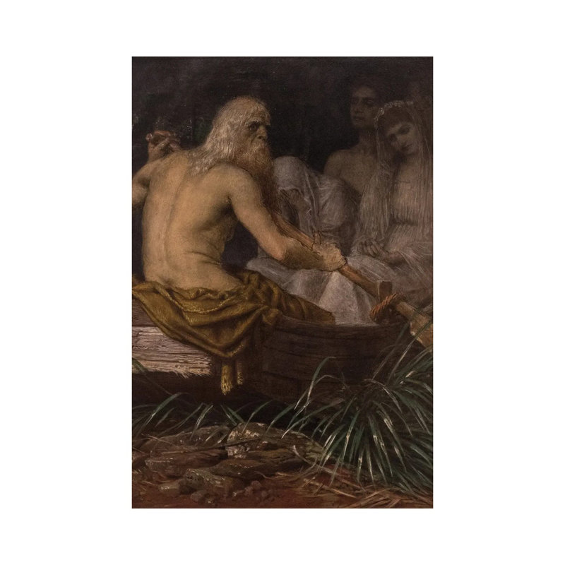 Charon - ABQ16, 40" H x 26" W, Toile tendue, Ne s’applique pas