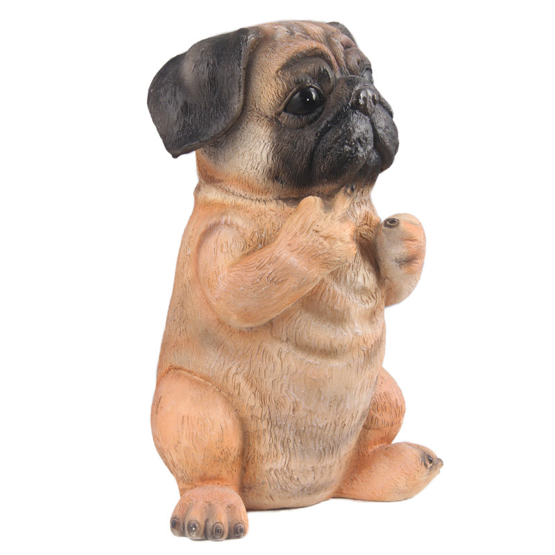 Chiot carlin assis
