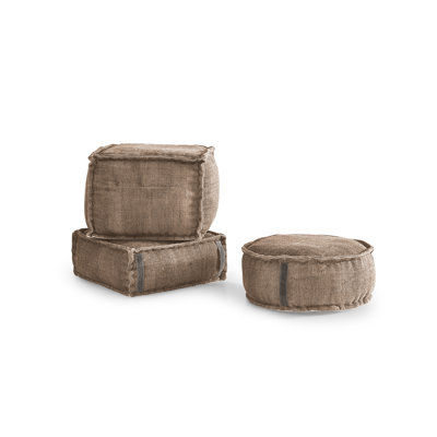 Excelsior 60cm Wide Rectangle Solid Colour Pouffe Ottoman