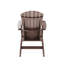 Chaise avec porte-gobelet - Espace extérieur brun pour plus de confort