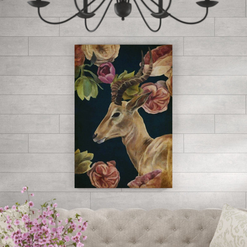 «Wild Bouquet X» par Sarah Atkinson - Impression sur toile, Gel brossé, H 44 po x l 30 po x P 1,5 po