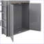 Lit mezzanine moderne avec tiroirs, bureau et garde-robe-999865446-999865447