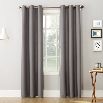 Brumbaugh Semi-Sheer Grommet Single Curtain Panel