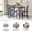 Malkin Counter Height Dining Table And 4 Barstools, Set Of 5-99374621