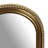 5X7" Mirror In Beaded Arch Frame, Gold