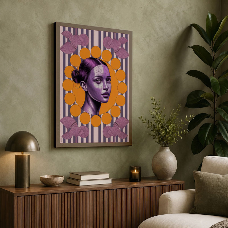 Crowned in Light Art Deco - Wrapped Canvas, 30x20 - 76.2 x 50.8 cm, Cream Border