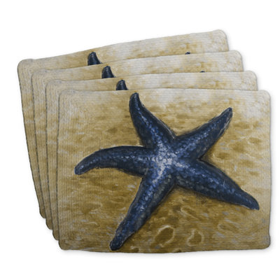 Braided Polyester Starfish Masvingo Set of 4 | Home Decor