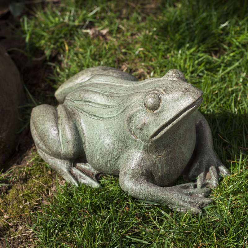 Statue grenouille des bois, Pierre brune