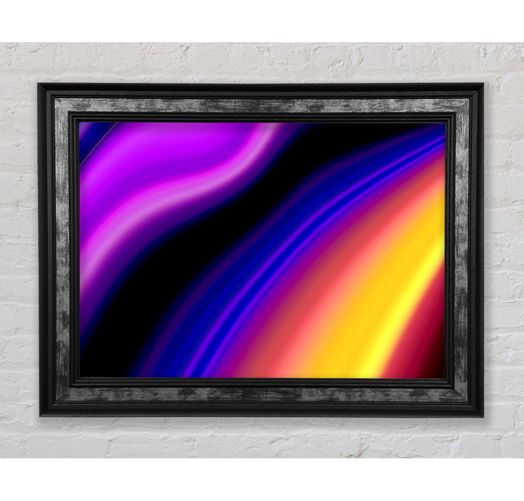 Gerahmtes Wandbild Rainbow Smears