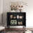 Modern Minimalist Style 31.5‘’ Wide Fluted Panel Sideboard（set Of 2）-1611677229