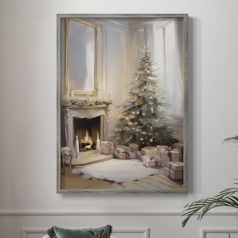 Art des Fêtes de Noël - série 2 - Lxxxi, reproduction encadrée - bois massif XMAI81859, H 11 po x l 9 po