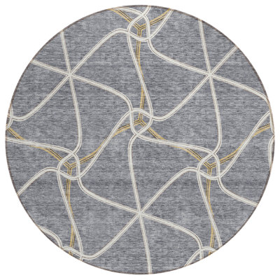  Aleg Area Rug with Non-Slip Backing