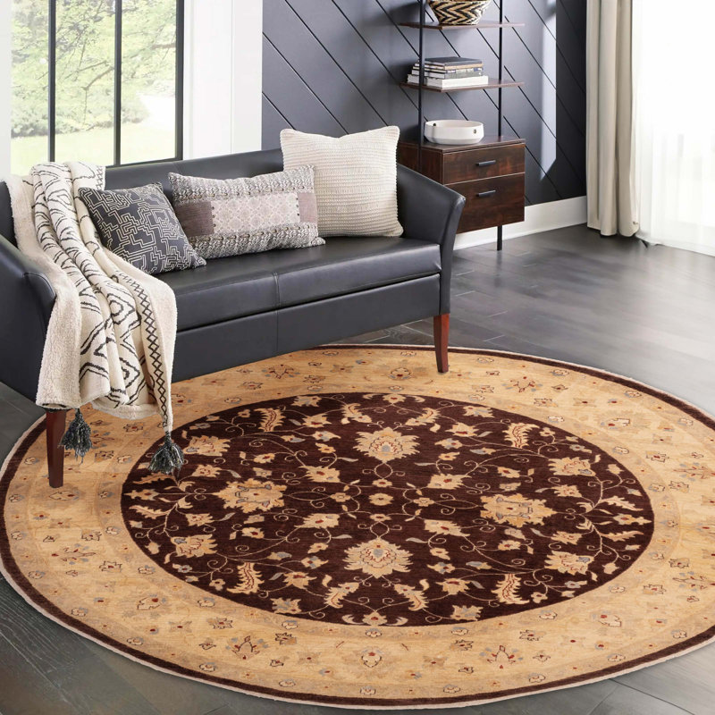 Tapis brun foncé Chobi Finest 9 pi 0 po x 8 pi 10 po