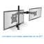 Support de bureau double Mount-It | Deux bras articulés pour deux écrans d'ordinateur 17 - 27 po