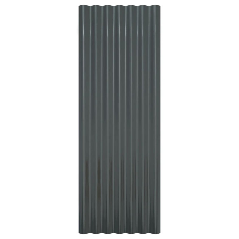 Rampe en acier VidaXL, Anthracite, L 39,4 po x P 14,2 po