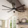 72.7" 8 Blade LED Standard Ceiling Fan DC Motor With Remote Control And Light
