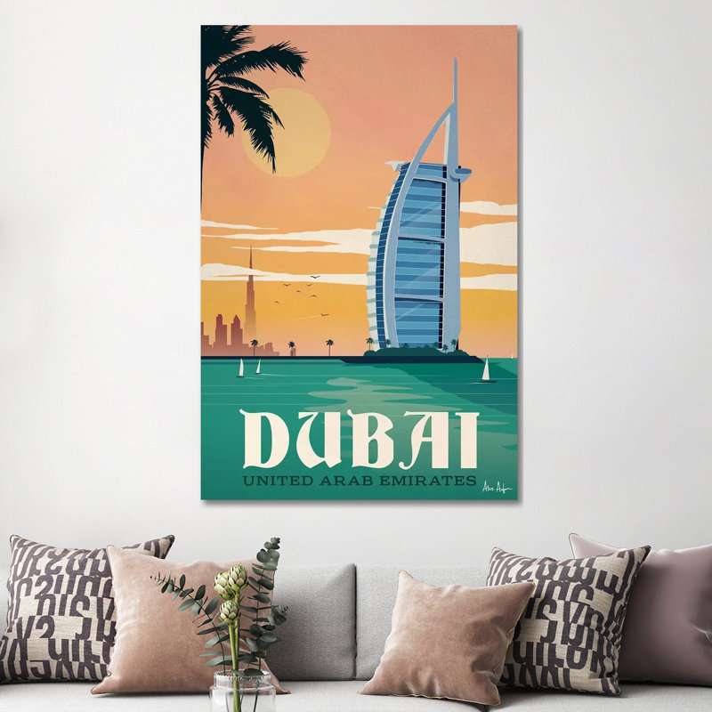 Doubaï, impression sur toile tendue, 60" H x 40" W x 1.5" D