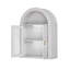 Armoire murale arquée moderne avec tablettes réglables et éclairage à DEL pour le rangement des médicaments dans la salle de bain-122820570
