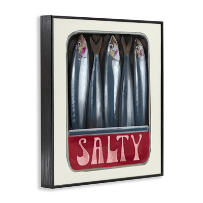Salty Sardines Can Art by Daphne Polselli