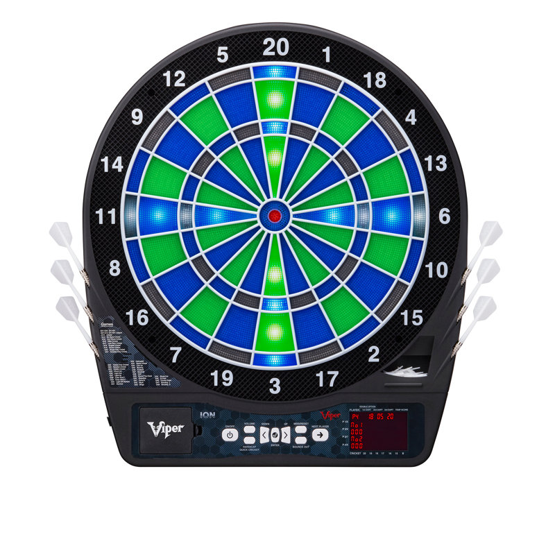 Viper Ion Illuminated Electronic Dartboard with Darts