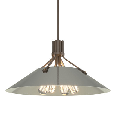 Luminaire suspendu conique simple à 4 lumières Henry