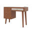 Dressing Table With 3 Storage Drawers And 1 Rectangular Rattan Drawer-2125843911
