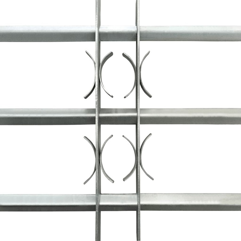 Grille de sécurité réglable pour fenêtres, 3 barres transversales de 19,7 po à 25,6 po