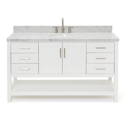 Ensemble de meuble-lavabo double 61 po Magnolia Ajhane