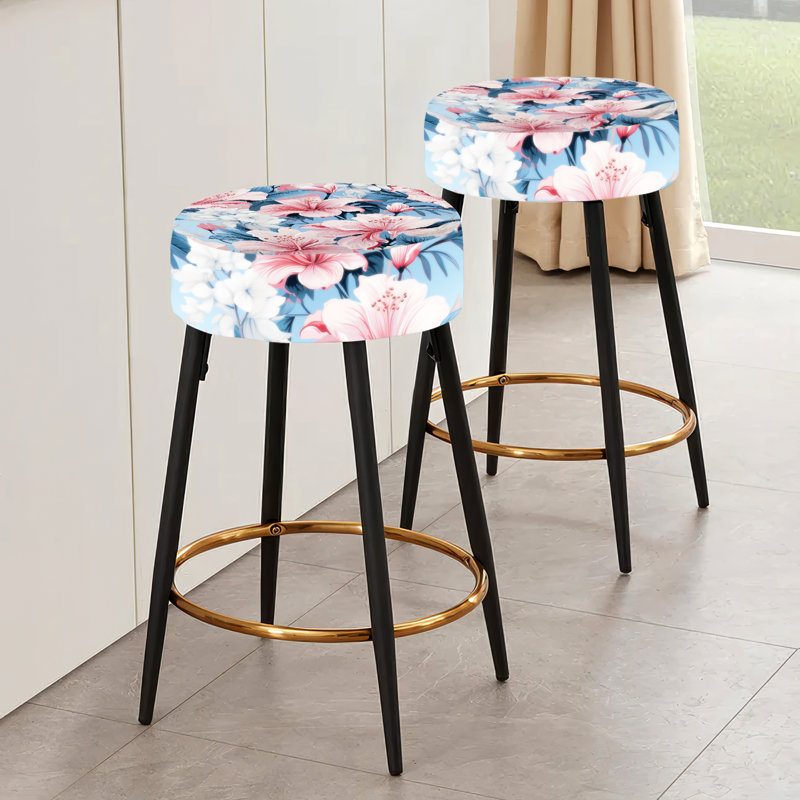 Ensemble de 2 tabourets de bar Tranquil Flora