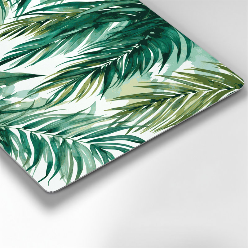 Art mural en métal Botanical Palm Fronds, H 24 po x l 36 po