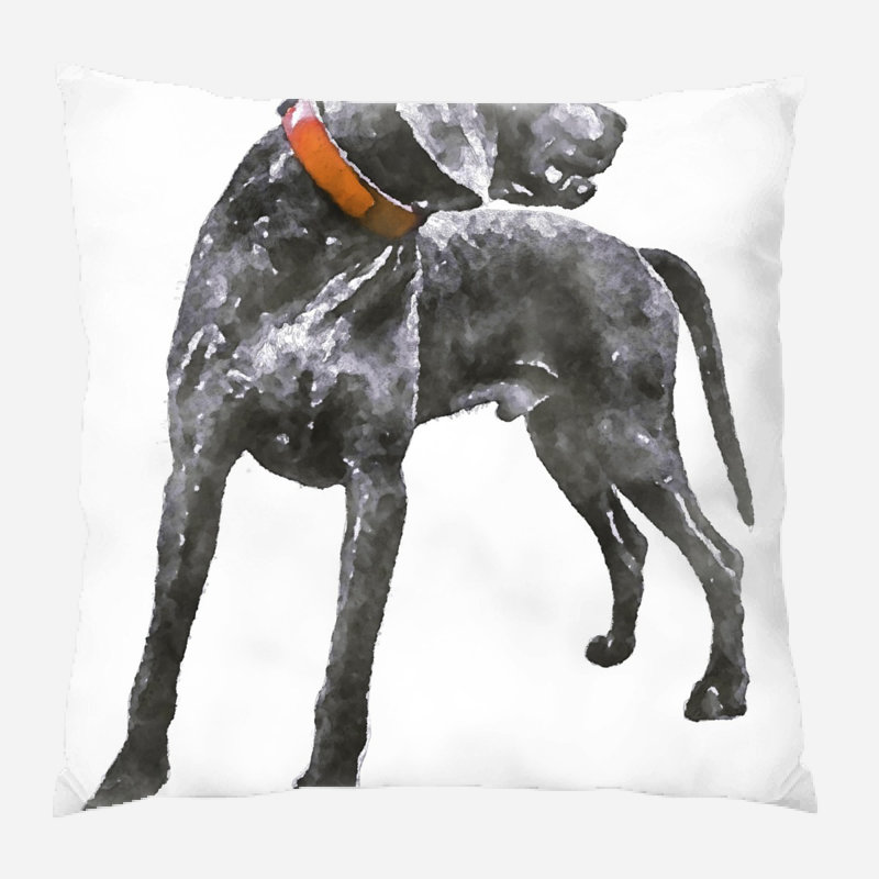 Coussin weimar Alyse, Microsuède, Intérieur