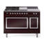 ILVE Nostalgie II Noblesse 48 in Dual Fuel Range, 5 Burner, Griddle, Frenchtop-919351335-919351356