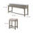 3 - Person Marble Top Four Leg Dining Set
