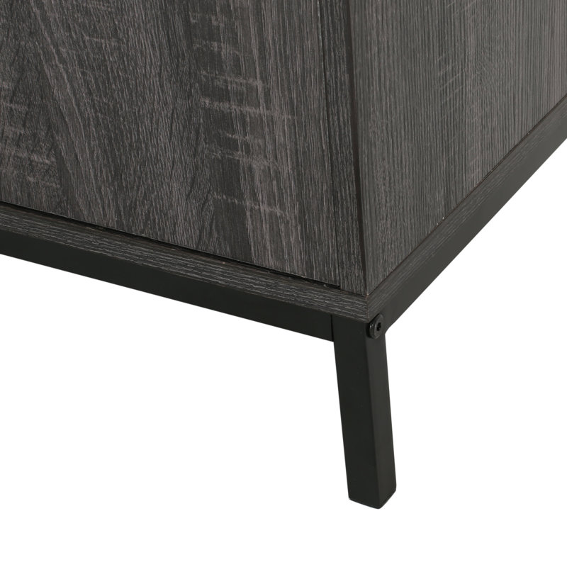 Lilliyan Storage Bookcase, Dark Grey