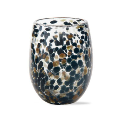 Confetti Stemless Wine Glass 16 oz White
