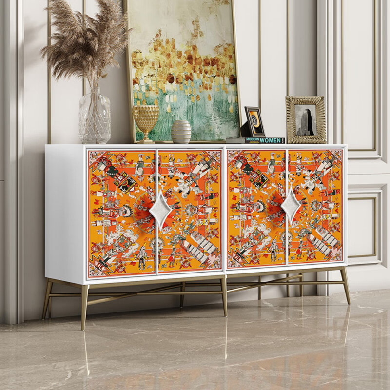 Armoire d'entrée minimaliste peinte