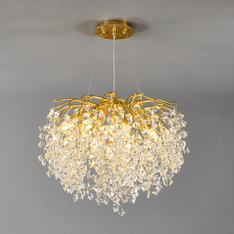 Plafonnier haut de gamme en forme de branche romantique pour salle à manger et salon