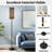  68.5" Standing Floor Lamp Leopard texture brown beige darker Dimmable Metal Pole Lamp with Linen Lampshade LED Bulb Included