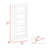 Bookcase, Vertical Design, Five Shelves -Black
