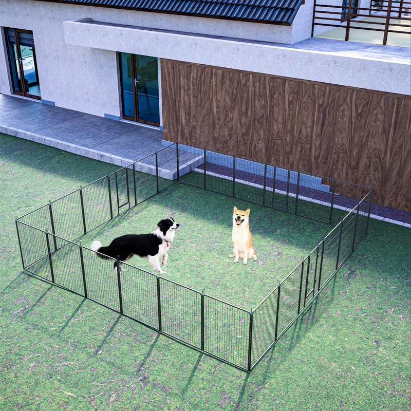 Parc pliable pour animaux 40 po - 24 panneaux, pour chiens, lapins et autres petits animaux